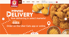 Desktop Screenshot of popeyes.com