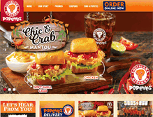 Tablet Screenshot of popeyes.com.sg